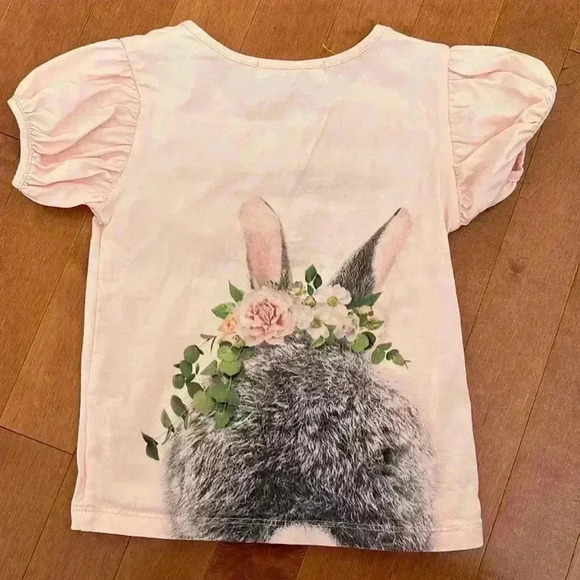 Beautiful Doe a Dear Light Pink Bunny Tee - Picture 4 of 4